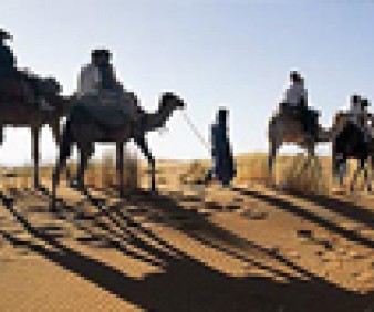 camping over the dunes of Merzouga