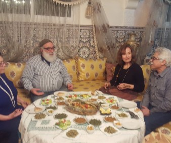 dinner in with a family in Morocco