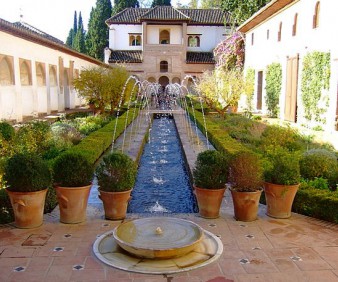visiting Alhambra in Granada